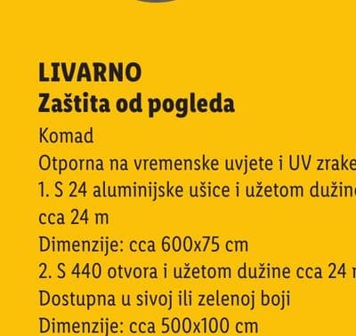 LIVARNO LIVARNO Zaštita od pogleda