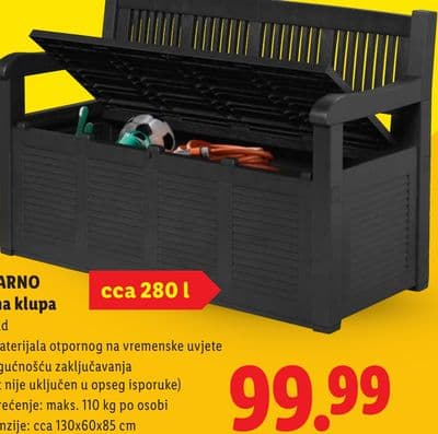 LIVARNO Vrtna klupa