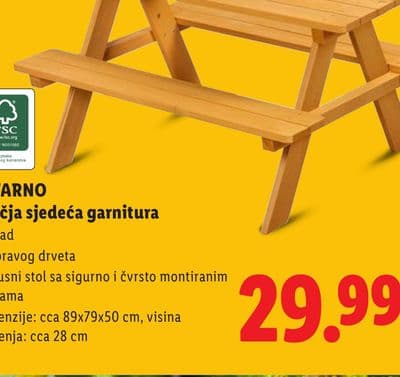 LIVARNO Dječja sjedeća garnitura