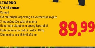 LIVARNO Vrtni ormar