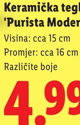 Keramička tegla 'Purista Modern'