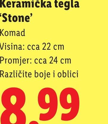 Keramička tegla 'Stone'