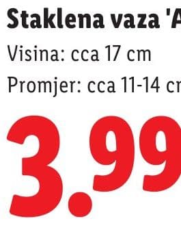 Staklena vaza 'Alzada'