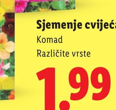 Sjemenje cvijeća Komad Različite vrste