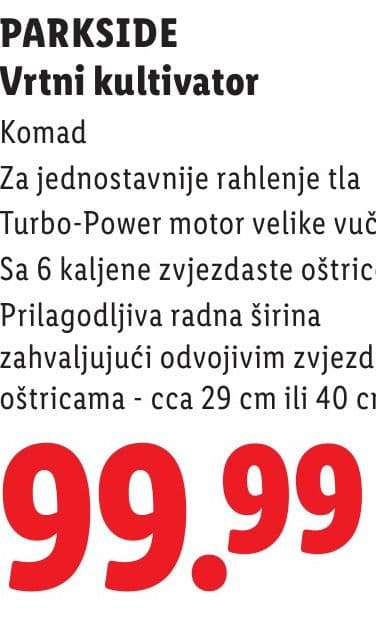 PARKSIDE Vrtni kultivator