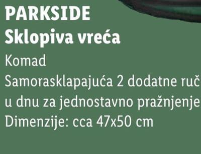 PARKSIDE PARKSIDE Sklopiva vreća
