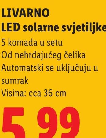 LIVARNO LED solarne svjetiljke
