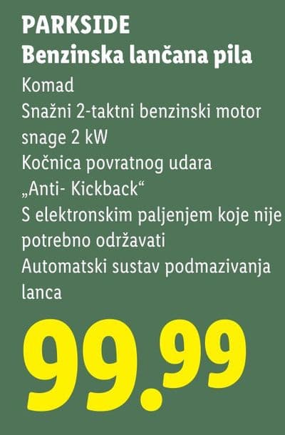 PARKSIDE PARKSIDE Benzinska lančana pila