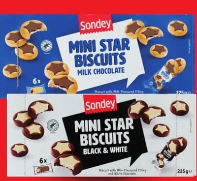 SONDEY Mini Star Biscuits Milk Chocolate