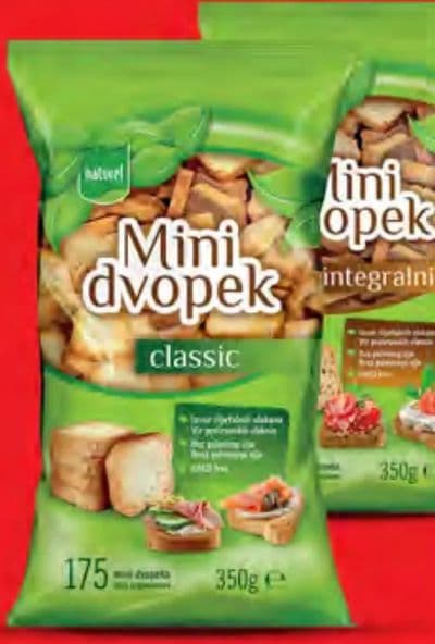NATUREL Mini dvopek Classic ili integralni