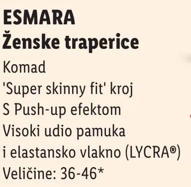 ESMARA Ženske traperice
