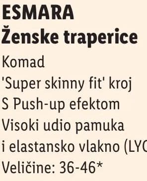 ESMARA Ženske traperice