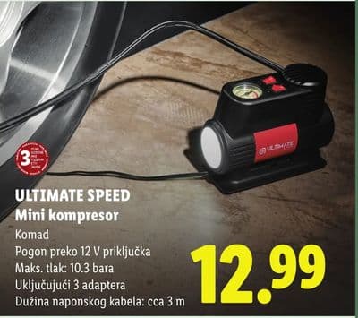 ULTIMATE SPEED Mini kompresor