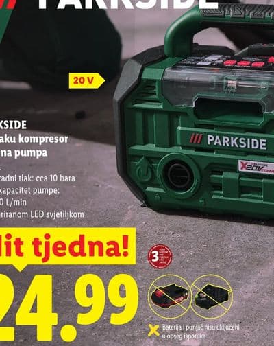 PARKSIDE 2 u 1 aku kompresor i zračna pumpa