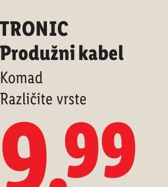 TRONIC TRONIC Produžni kabel