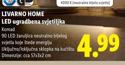 LIVARNO HOME LED ugradbena svjetiljka