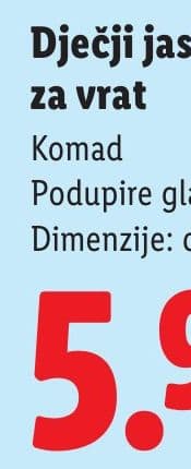 Dječji jastuk za vrat