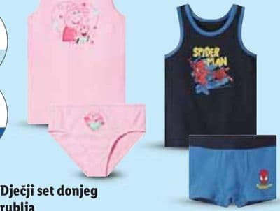 Dječji set donjeg rublja