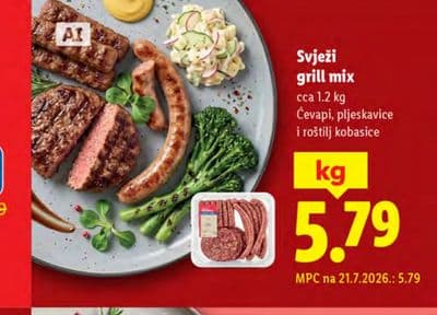 Svježi grill mix
