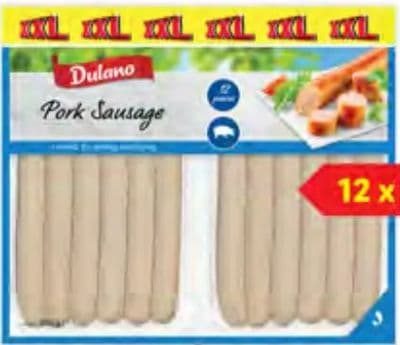 DULANO Kobasice za pečenje XXL