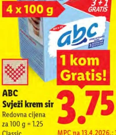 ABC Svježi krem sir Classic