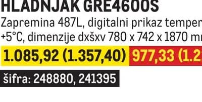 HLADNJAK GRE4600S