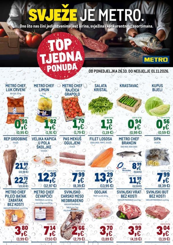 Metro Top tjedna ponuda katalog (26. 10. 2026. - 01. 11. 2026.)