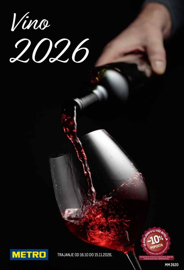 Metro Vino katalog (16. 10. 2026. - 15. 11. 2026.)