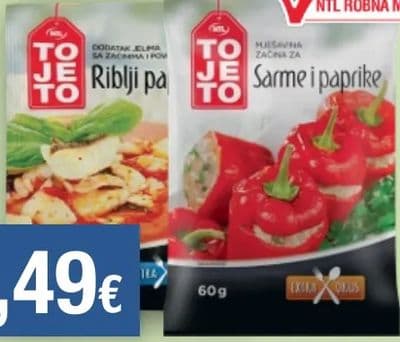 ToJeTo Začinska smjesa za riblju juhu i paprikaš, Za sarmu i papriku