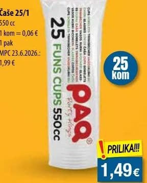 Čaše 25/1