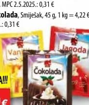 Puding vanilija, jagoda, smjesa
