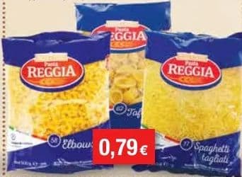 Reggia Tjestenina pužići, Tagliati, školjke
