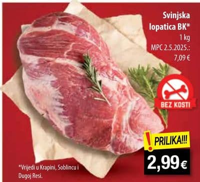 Svinjska lopatica BK*