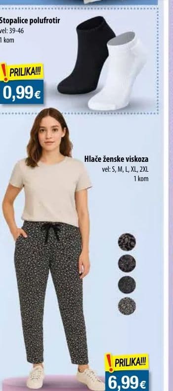 Hlače ženske viskoza
