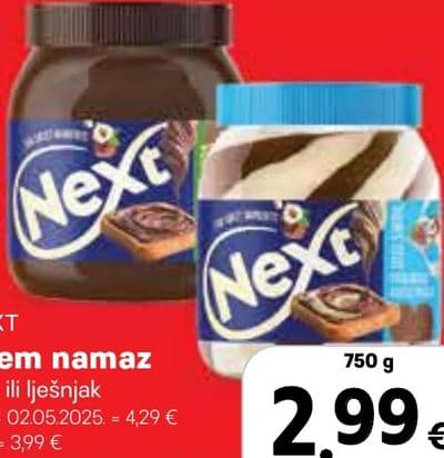 NEXT Krem namaz duo ili lješnjak