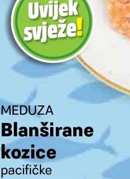 MEDUZA Blanširane kozice