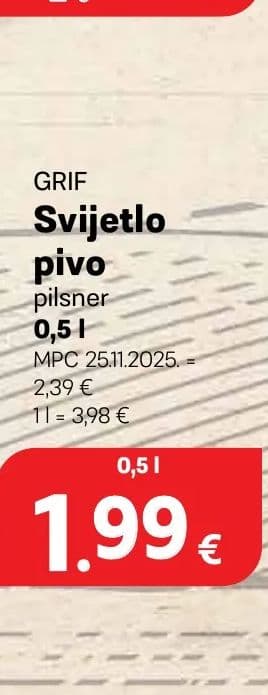 GRIF Svijetlo pivo