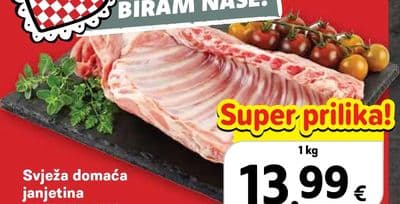 Svježa domaća janjetina