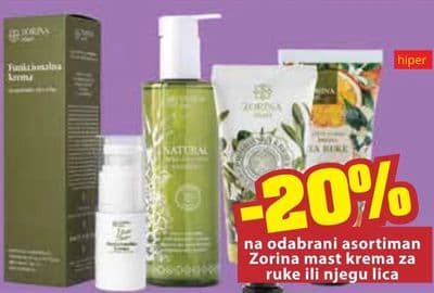 na odabrani asortiman Zorina mast krema za ruke ili njegu lica