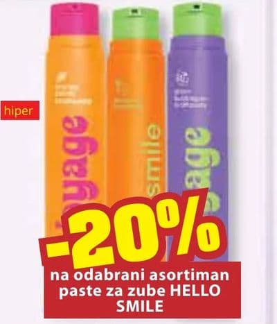 HELLO SMILE Odabrani asortiman paste za zube