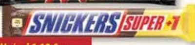 Twix Xtra, Mars, Snickers Super +1