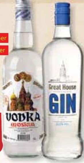 MOSKVA Vodka MOSKVA Vodka GREAT HOUSE Gin