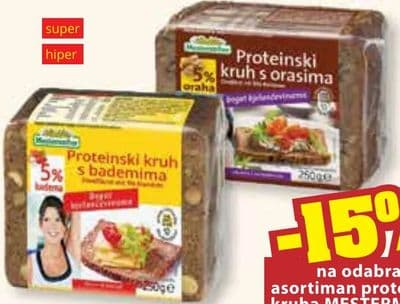 MESTERMACHER Proteinski kruh s bademima