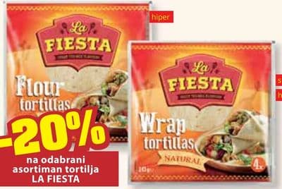 LA FIESTA Flour tortillas