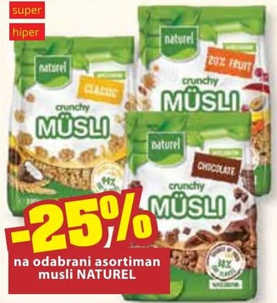 naturel Crunchy Müsli