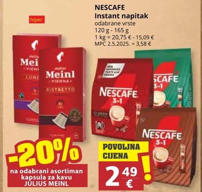 NESCAFE Instant napitak odabrane vrste