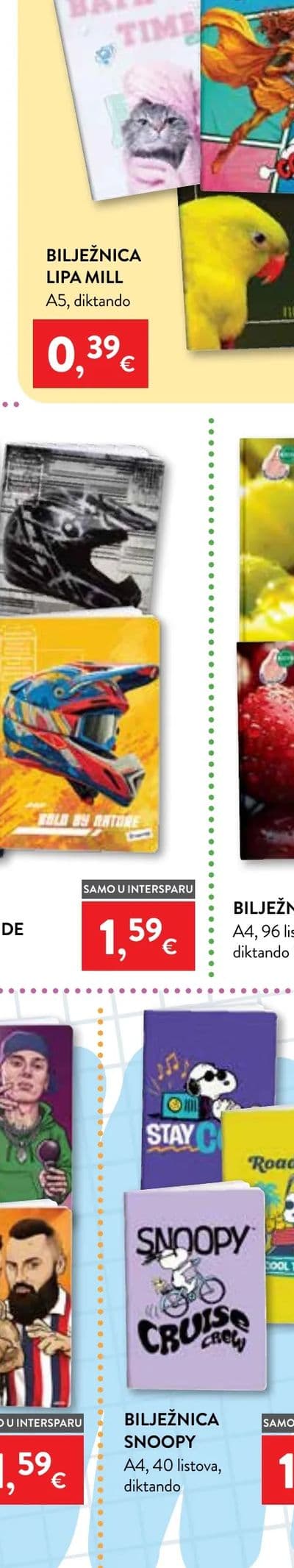 BILJEŽNICA BORN TO RIDE A4 diktandO, 40 listova