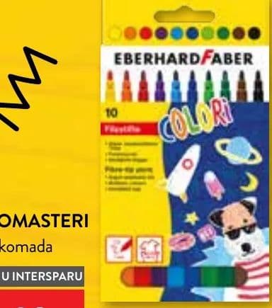 EBERHARD FABER FLOMASTERI 10 komada