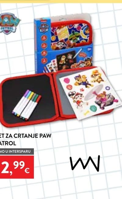 PAW PATROL SET ZA CRTANJE PAW PATROL