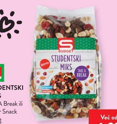S BUDGET STUDENTSKI MIKS
